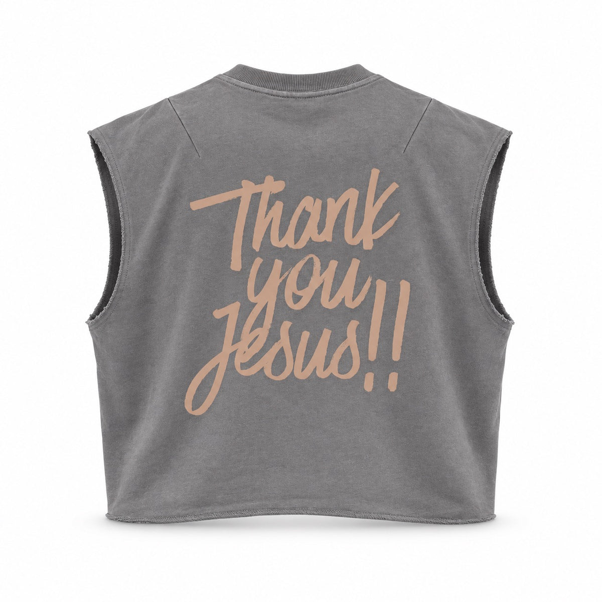 Triumph Goods Thank You Jesus Cut-Off Tank Top